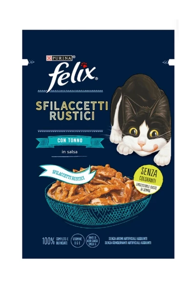 Felix Lezzetli Et Dilimli Ton Balıklı Yaş Kedi Maması 80 Gr x 26 Lı