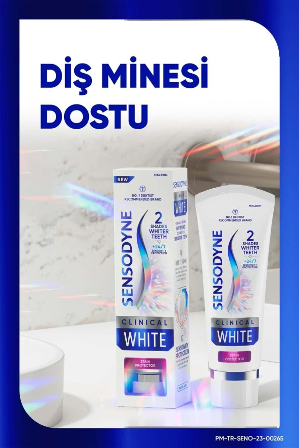 Sensodyne Klinik Beyazlık Diş Lekelerine Karşı Diş Macunu 75ml - 7