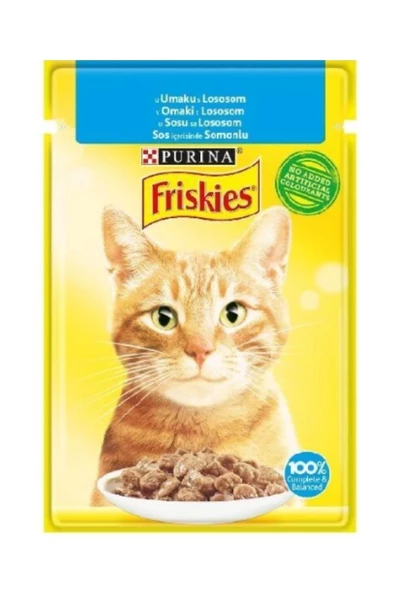 Friskies Somonlu Yetişkin Yaş Kedi Maması 85 Gr x 26 Adet