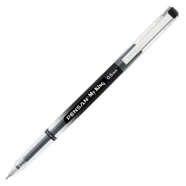 My King İğne Uçlu Metal Klipsli Jel Tükenmez Kalem 0.5 Mm Siyah - 1 Adet