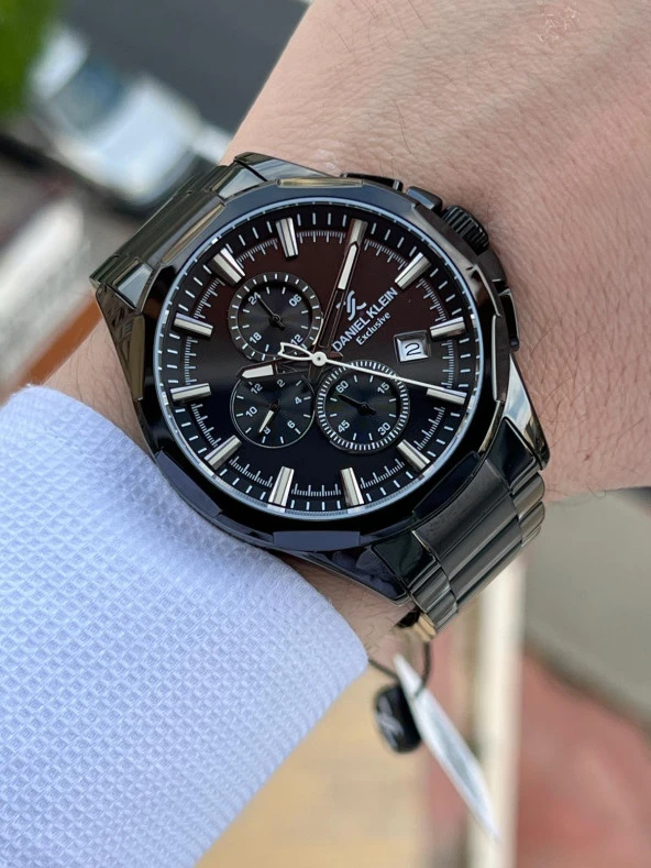 Daniel Klein Çelik Kordon İç Fonksiyonları Aktif 30 Mt Suya Dayanıklı Erkek Kol Saati EDK.1.10656-6 - Resim 2