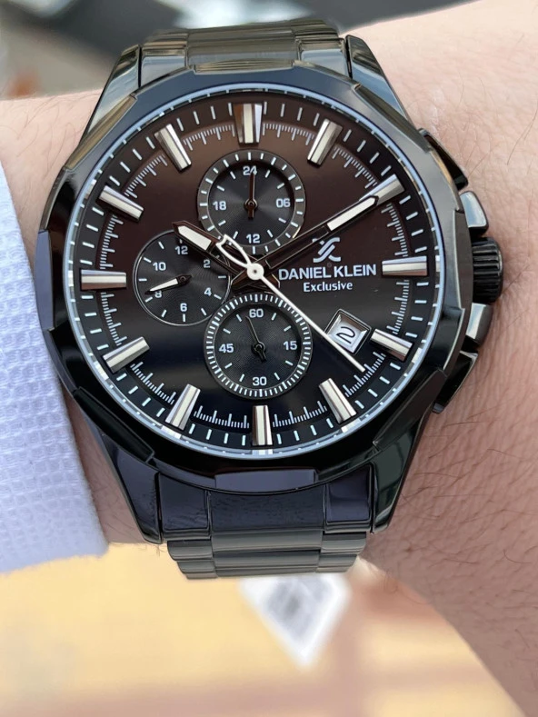 Daniel Klein Çelik Kordon İç Fonksiyonları Aktif 30 Mt Suya Dayanıklı Erkek Kol Saati EDK.1.10656-6 - Resim 3