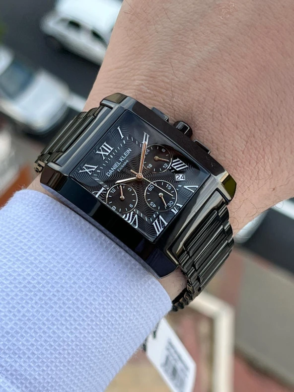 Daniel Klein Çelik Kordon İç Fonksiyonları Aktif 30 Mt Suya Dayanıklı Erkek Kol Saati EDK.1.10679-5 - Resim 3