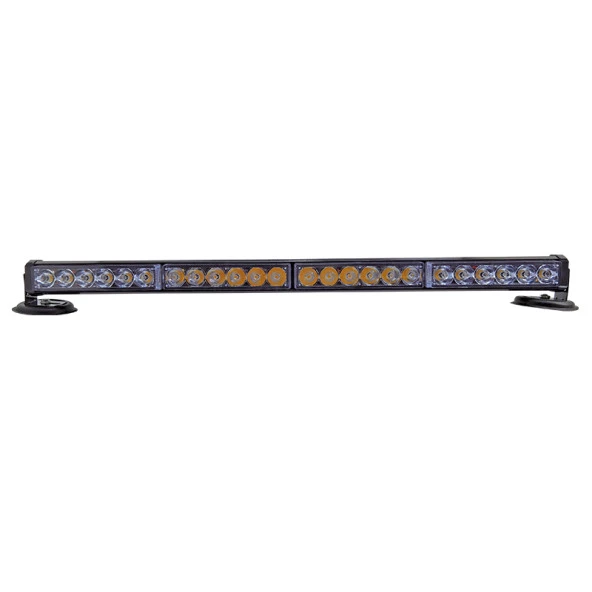 4'lü tepe çakar lamba mıknatıslı vantuzlu 21 fonksiyonlu 24 ledli kırmızı mavi-beyaz beyaz 60cm  kumandalı adet / LAPA118-1 ürün görseli 1