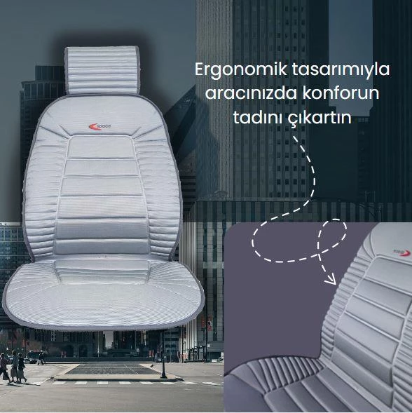 Space 2'li Oto Koltuk minderi, Toyota Corolla koltuk uyumlu özel tasarım minder - Resim 8