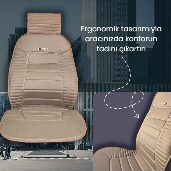 Space 2'li Oto Koltuk minderi, Renault Clio koltuk uyumlu özel tasarım minder - 4