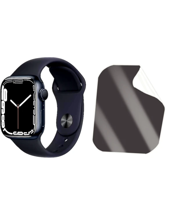 Apple Watch Series 7 41mm Saat Uyumlu Matte Esnek Ekran Kırılmaz Cam Ekran Koruyucu Film 8684609346053