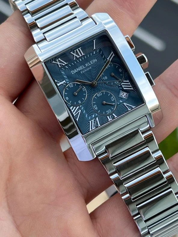 Daniel Klein Çelik Kordon İç Fonksiyonları Aktif 30 Mt Suya Dayanıklı Erkek Kol Saati EDK.1.10679-3 - Resim 2