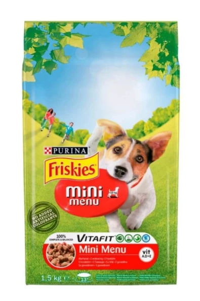 Friskies Mini Menü Etli Kuru Köpek Maması 1.5 Kg x 4 Adet