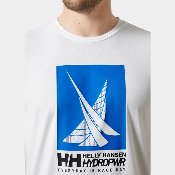 Helly Hansen HP Race Sailing Erkek Tişört HHA.34419.HHA001 Beyaz - Resim 4