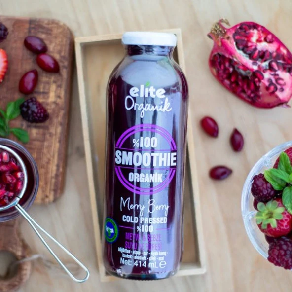 Elite Organic Smoothie 414ml Böğürtlen Vişne Nar