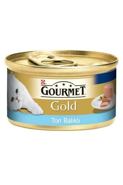 Gourmet Gold Kıyılmış Ton Balıklı Konserve Kedi Maması 85 Gr x 24 Adet