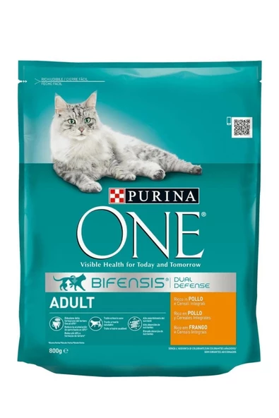 One Tavuklu Yetişkin Kuru Kedi Maması 800 Gr