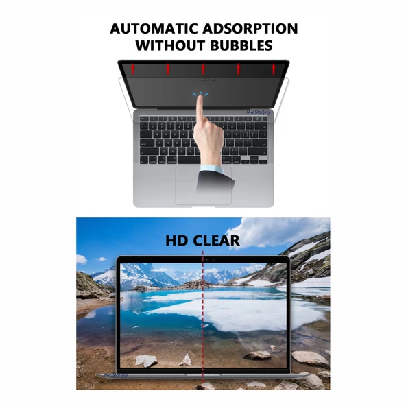 Mat Ekran Koruyucu Macbook Air M2-M3-M4 15 inç (Air 15.3”) A2941 A3114 A3241 Uyumlu - 5