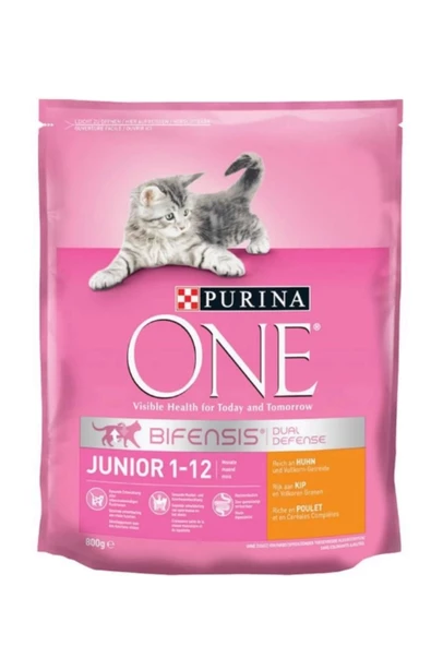 One Junior Tavuklu Yavru Kuru Kedi Maması 800 Gr