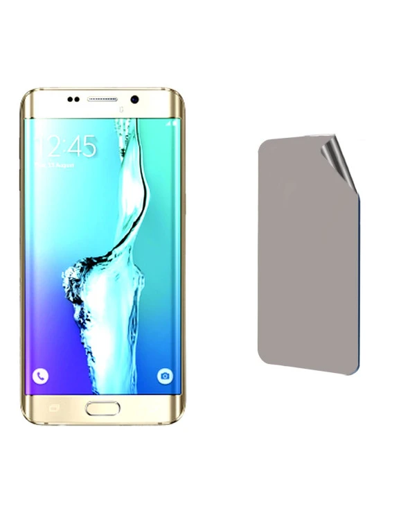 Samsung Galaxy S6 Edge Plus Uyumlu Matte Esnek Ekran Kırılmaz Cam Ekran Koruyucu Film 8684609316452