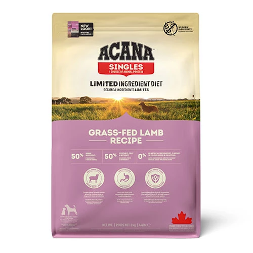 Acana Singles Grass Fed Lamb Kuzulu Elmalı Tahılsız Köpek Maması Tüm Irk ve Yaşam Evreleri 2 Kg ürün görseli 1