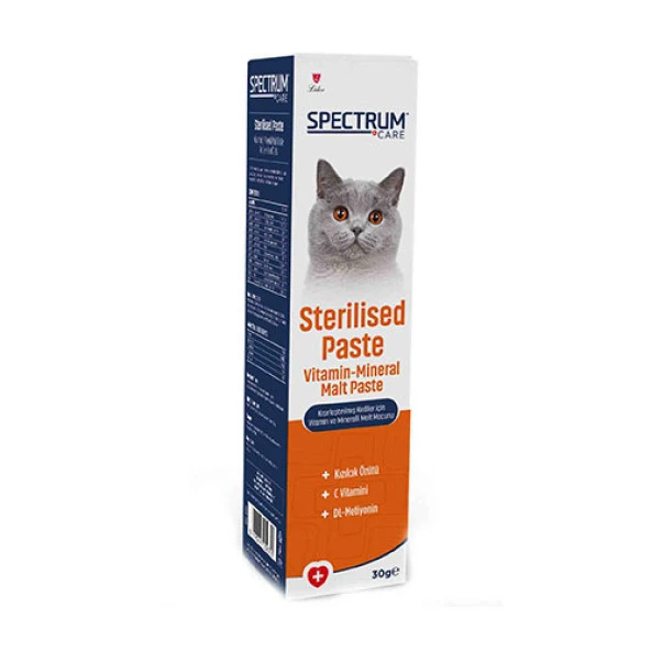 Spectrum Sterilised Paste Vitamin ve Mineralli Malt Kısırlaştırılmış Kedi Macunu 30 Gr