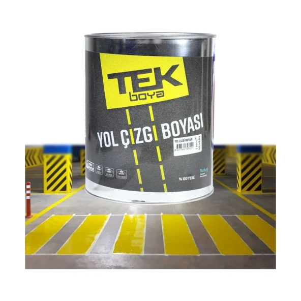 TEK TRAFİK YOL ÇİZGİ BOYASI BEYAZ 2,5 LT