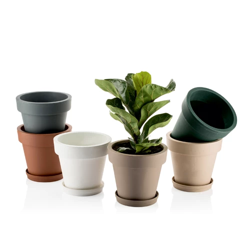 Grande Home Poliwork Fulya 30 cm Tabaklı Saksı 10 lt - 2