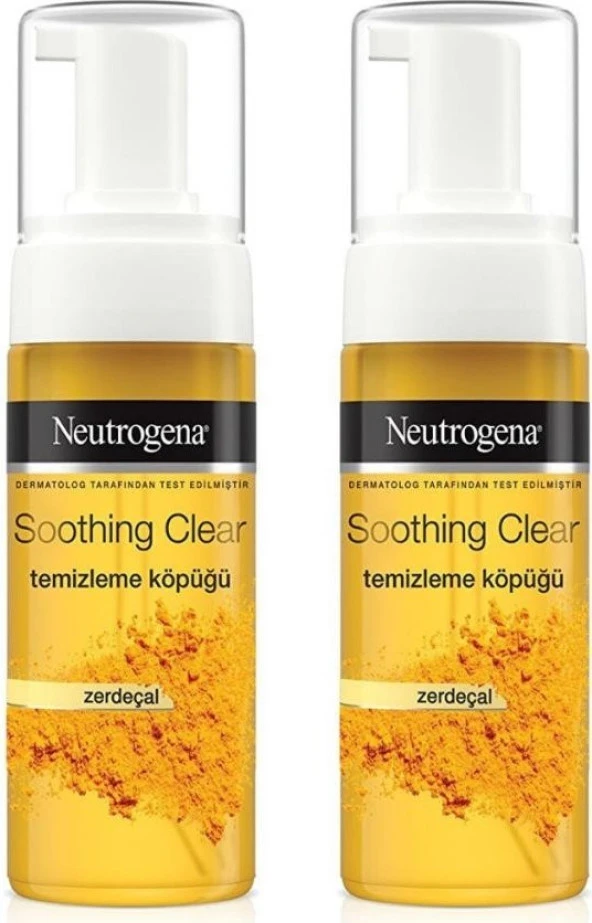 Neutrogena Soothing Clear Yüz Temizleme Köpüğü 150 Ml Zerdeçal 2 Adet