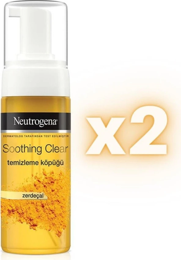 Neutrogena Soothing Clear Yüz Temizleme Köpüğü 150 Ml Zerdeçal 2 Adet - 2