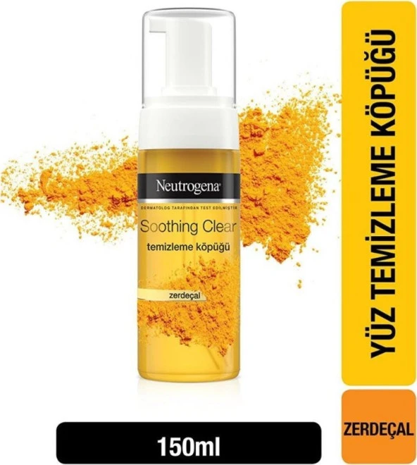 Neutrogena Soothing Clear Yüz Temizleme Köpüğü 150 Ml Zerdeçal 2 Adet - 3