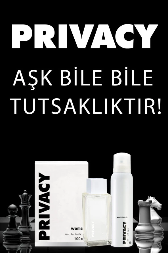 PRIVACY WOMEN KOFRE EDT 100 ML+DEO - Resim 5