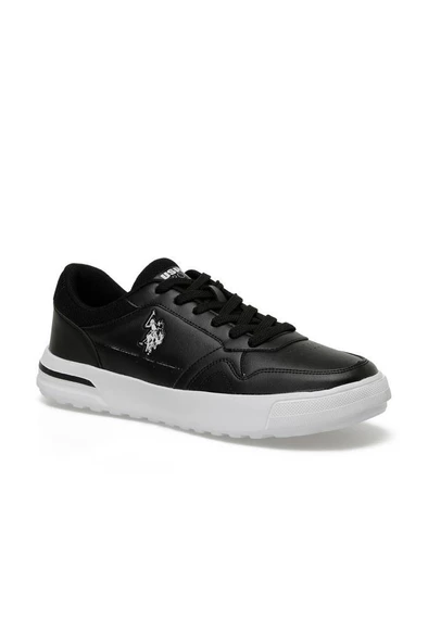 U.S. Polo Assn. SAMPO 4FX 101502207 Erkek Sneaker Siyah Beyaz 40-45
