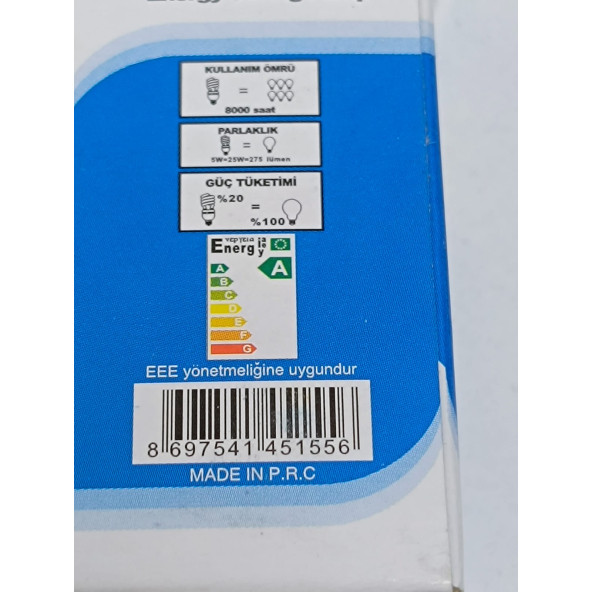 OPCE 5W 2 PİN SPİRAL AMPUL - 5