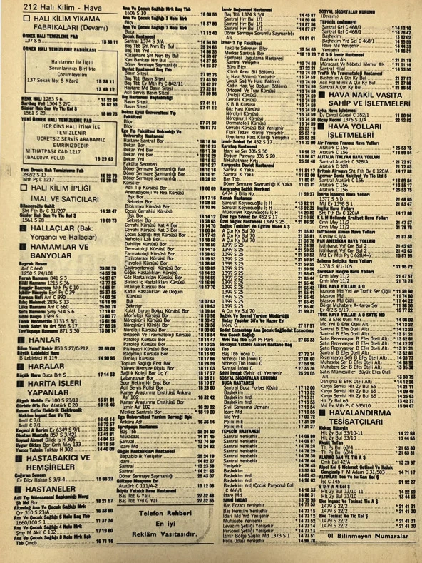 İzmir 1982-1983 Meslek Reklam İlanı Efemera S211 - Resim 2