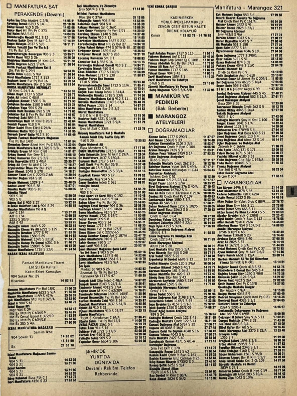 İzmir 1982-1983 Meslek Reklam İlanı Efemera S321 ürün görseli