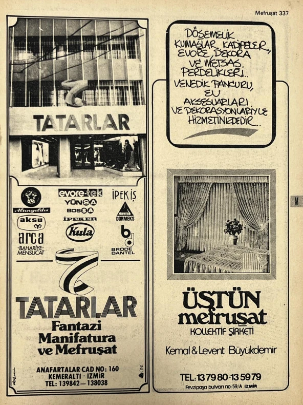 İzmir 1982-1983 Meslek Reklam İlanı Efemera S337 ürün görseli