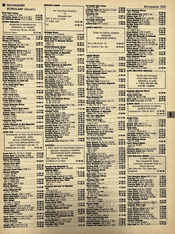 İzmir 1982-1983 Meslek Reklam İlanı Efemera S359 ürün görseli 1