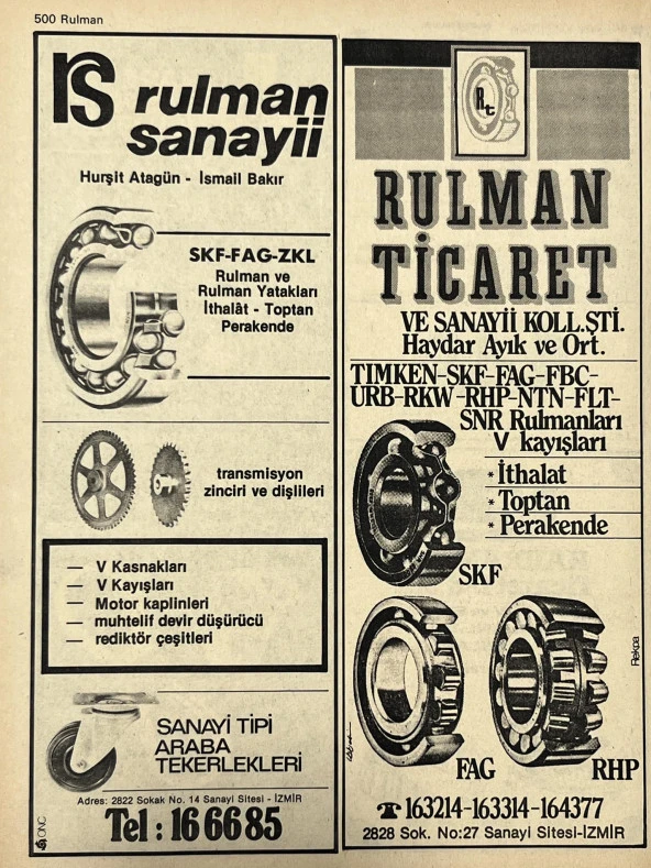 İzmir 1982-1983 Meslek Reklam İlanı Efemera S499 - Resim 2