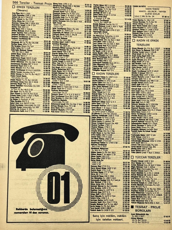 İzmir 1982-1983 Meslek Reklam İlanı Efemera S565 - Resim 2