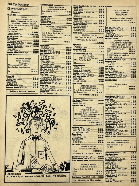 İzmir 1982-1983 Meslek Reklam İlanı Efemera S583 - Resim 2