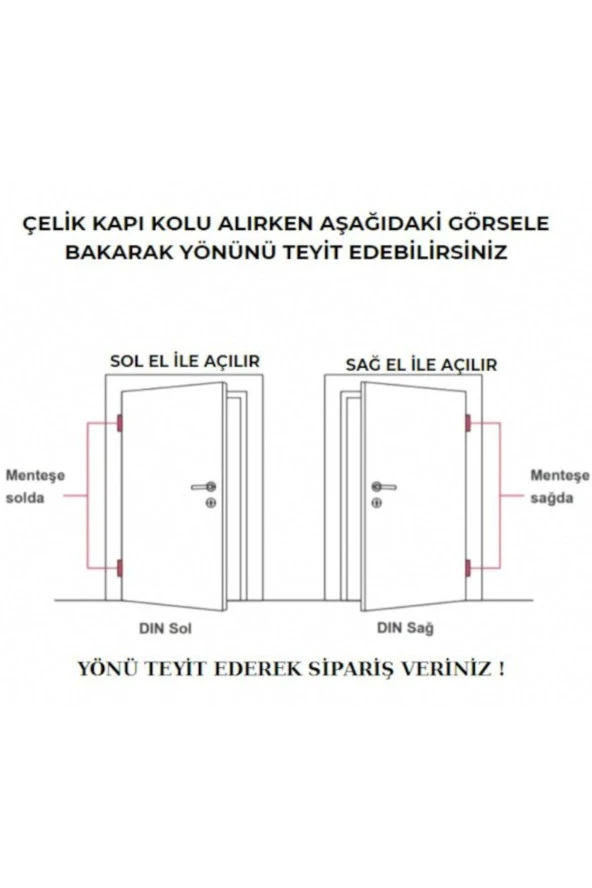 Volvo İnox Gold Kare Rozetli Oda Kapı Kolu Koldoor 1 Takım - Resim 5