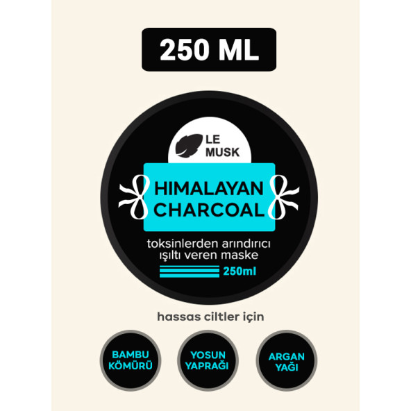 Le Musk Himalayan Charcoal Toksinlerden Arındırıcı Işıltı Veren Maske 15 ML