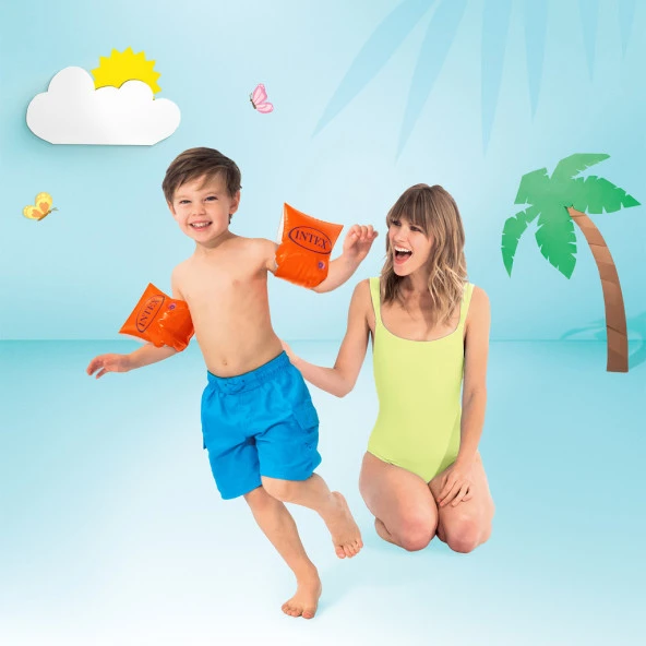 Intex Deniz&Havuz Kolluğu 30*15 cm Kırmızı (58641) - 2