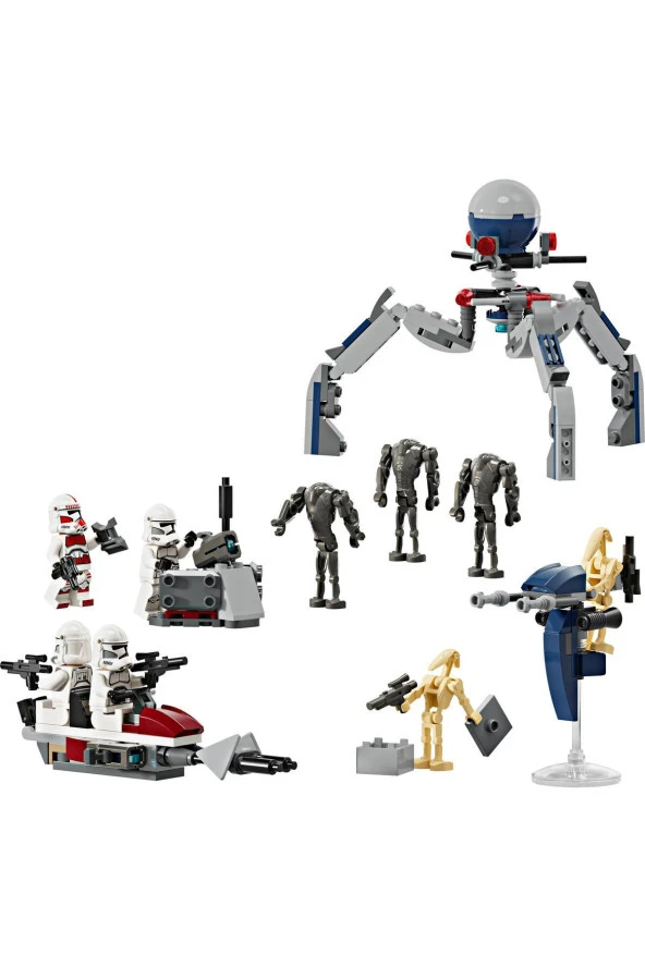 LEGO Star Wars Klon Trooper ve Savaş Droidi Savaş Paketi Seti 75372 (215 Parça)