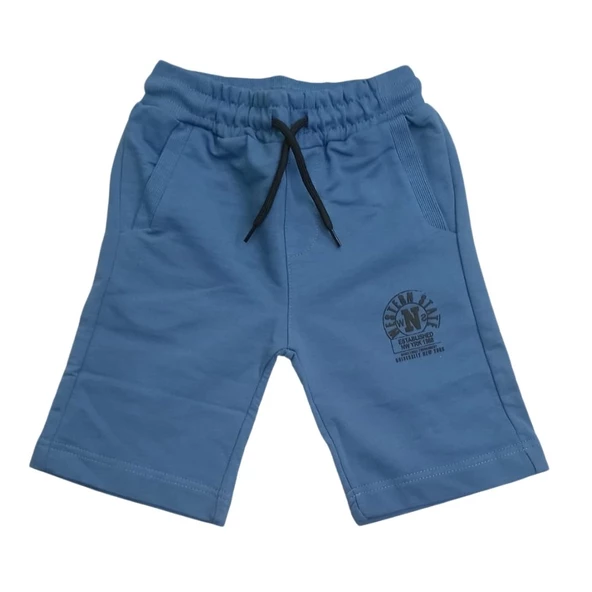 MIŞIL FİLETO CEPLİ RİBANA GARNİLİ BASKILI ERKEK ÇOCUK KAPRİ - 3