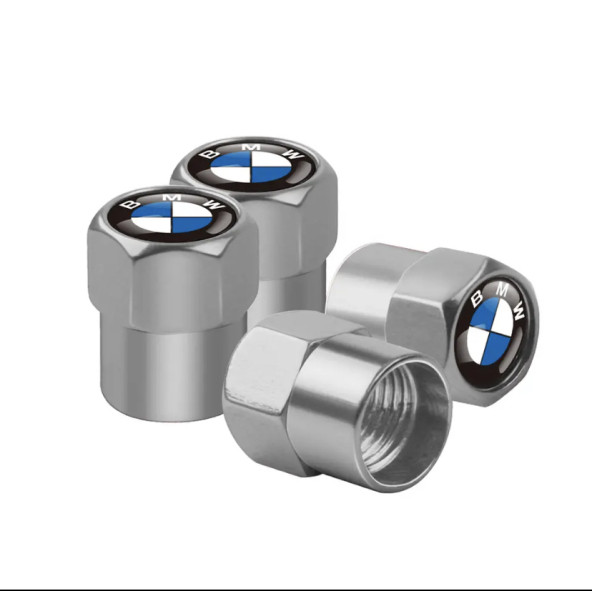 4 ADET BMW LOGOLU ALÜMİNYUM KAPLAMA SİBOP KAPAK(GÜMÜŞ) ürün görseli