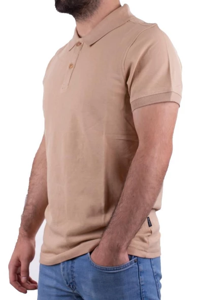 Twister Jeans 2277 Bej Polo Yaka Erkek T-Shirt - 3