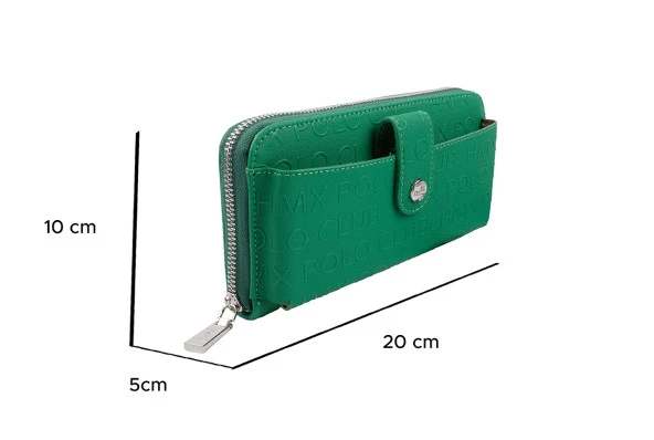 Bagacar Bozuk Para ve Telefon  Bölmeli Kullanışlı Cüzdan Haki - 7