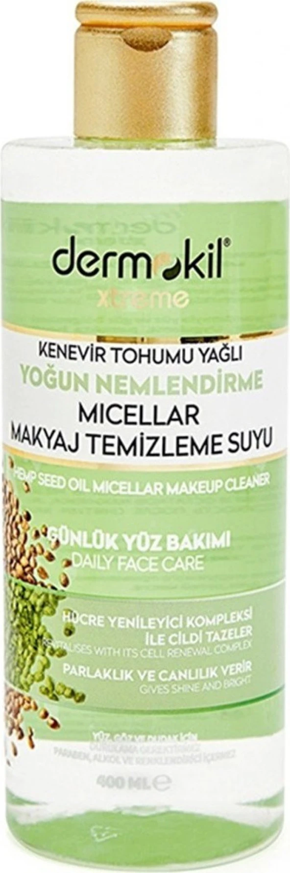 Dermokil Kenevir Tohumu Yağlı Makyaj Temizleme Suyu
