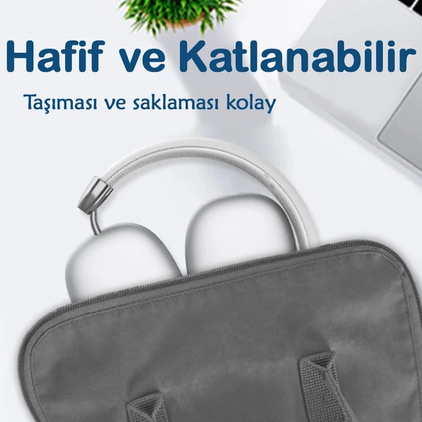 LinkTech HP5 ANC Kulak Üstü Kablosuz Bluetooth Kulaklık - 11
