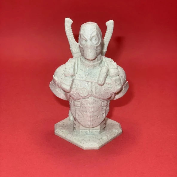 3D Deadpool Büst - Figür - 10cm / Mermer Görünümlü