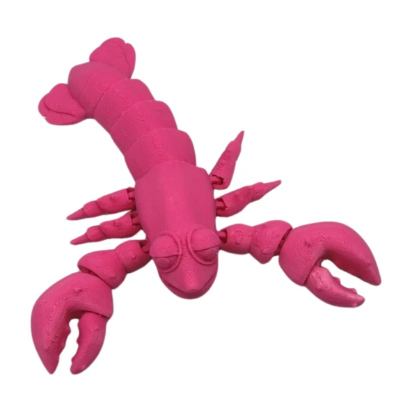 3D Hareketli Istakoz Figürlü Oyuncak - Pembe - Resim 5