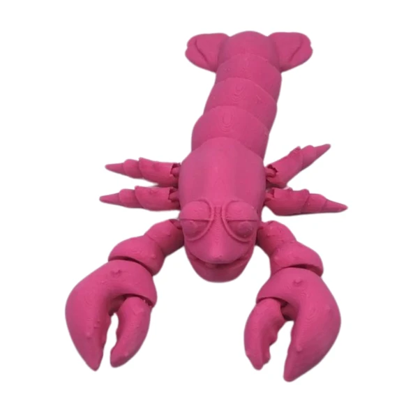 3D Hareketli Istakoz Figürlü Oyuncak - Pembe - Resim 7